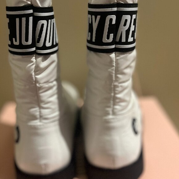 NWT Juicy Couture Kissie snow boot white and black size 8 - Picture 3 of 6
